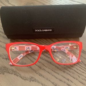 Dolce & Gabbana Pink flower glasses